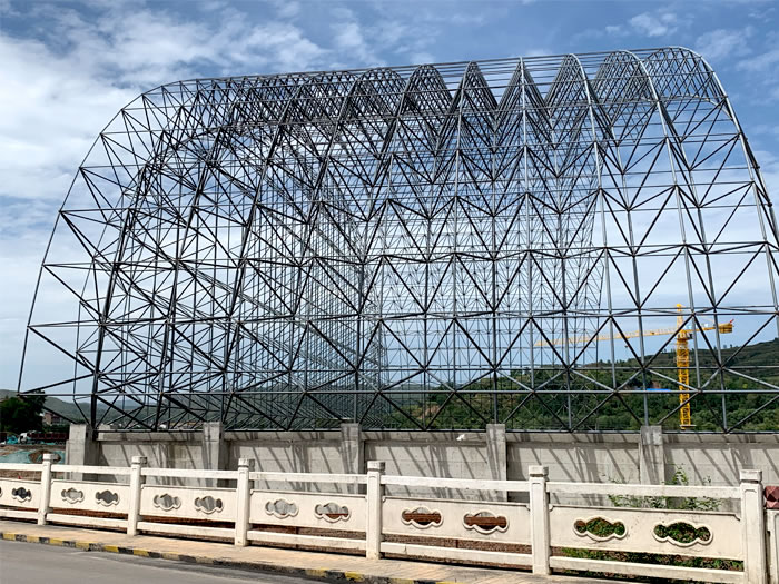 定州山寨矿储煤棚网架